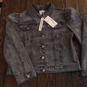 Nasty Gal Puff Sleeve Denim Jacket
